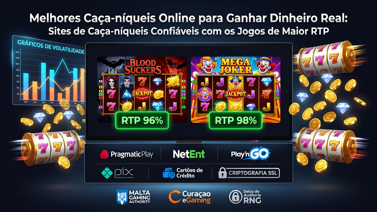 Melhores Caça-níqueis Online para Ganhar Dinheiro Real: Sites de Caça-níqueis Confiáveis com os Jogos de Maior RTP
